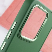 TPU чохол Bonbon Metal Style для Xiaomi Redmi Note 13 Pro 4G / Poco M6 Pro 4G – Зелений