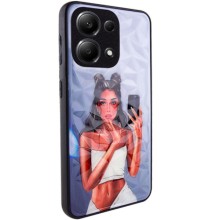 TPU+PC чохол Prisma Ladies для Xiaomi Redmi Note 13 Pro 4G / Poco M6 Pro 4G – Bla111111ck in White