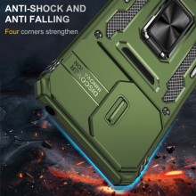 Ударопрочный чехол Camshield Army Ring для Xiaomi Redmi Note 13 Pro 4G / Poco M6 Pro 4G – Оливковый