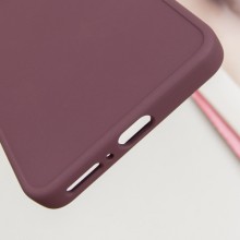 TPU чехол Bonbon Metal Style для Xiaomi Redmi Note 13 Pro 4G / Poco M6 Pro 4G – Бордовый