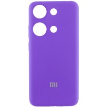 Чехол Silicone Cover Lakshmi Full Camera (AAA) with Logo для Xiaomi Redmi Note 13 Pro 4G (Фиолетовый)