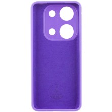 Чохол Silicone Cover Lakshmi Full Camera (AAA) with Logo для Xiaomi Redmi Note 13 Pro 4G – Фіолетовий