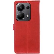 Кожаный чехол-книжка GETMAN Gallant (PU) для Xiaomi Redmi Note 13 Pro 4G / Poco M6 Pro 4G – Красный