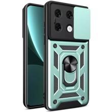 Ударопрочный чехол Camshield Serge Ring для Xiaomi Redmi Note 13 Pro 4G / 14s / Poco M6 Pro 4G – Зеленый