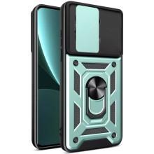 Ударопрочный чехол Camshield Serge Ring для Xiaomi Redmi Note 13 Pro 4G / 14s / Poco M6 Pro 4G – Зеленый