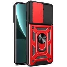 Ударопрочный чехол Camshield Serge Ring для Xiaomi Redmi Note 13 Pro 4G / 14s / Poco M6 Pro 4G – Красный