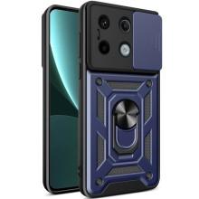 Ударопрочный чехол Camshield Serge Ring для Xiaomi Redmi Note 13 Pro 4G / 14s / Poco M6 Pro 4G – Синий