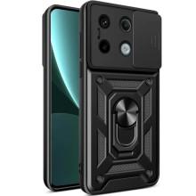 Ударопрочный чехол Camshield Serge Ring для Xiaomi Redmi Note 13 Pro 4G / 14s / Poco M6 Pro 4G – Черный