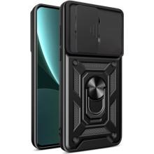 Ударопрочный чехол Camshield Serge Ring для Xiaomi Redmi Note 13 Pro 4G / 14s / Poco M6 Pro 4G – Черный