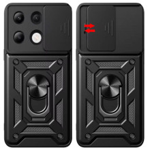 Чохол Ummi Camshield Serge Ring для Xiaomi Redmi Note 13 Pro 4G / 14s / Poco M6 Pro 4G – Чорний