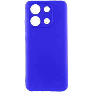 Чехол TPU GETMAN Liquid Silk Full Camera для Xiaomi Redmi Note 13 Pro 4G / Poco M6 Pro 4G / Note 14S – Синий