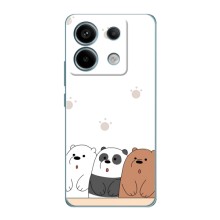 Чехлы с изображением разных животных для Xiaomi Redmi Note 13 Pro – Удивленные медвеженки