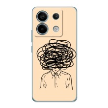 Чехлы со смыслом для Xiaomi Redmi Note 13 Pro (4G) (Мысли)