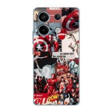 Чехол МАРВЕЛ для Редми Нот 13 Про (4G) (AlphaPrint) – Марвел Комикс