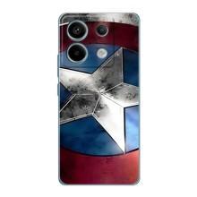 Чехол МАРВЕЛ для Редми Нот 13 Про (4G) (AlphaPrint) – Щит Капитана Америки