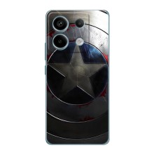 Чехол с Щитом Капитана Америки на Xiaomi Redmi Note 13 Pro – Ретро Щит Капитана