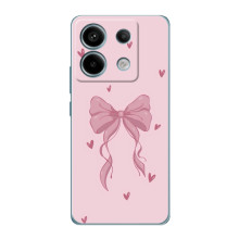 Чехол банты для Xiaomi Redmi Note 13 Pro – Бант на розовом