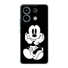 Эксклюзивный чехол для Xiaomi Redmi Note 13 Pro (4G) (AlphaPrint - Мультяшные) (Микки на черном)