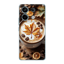 Чехол с уникальным дизайном «Осень с кофе» для Xiaomi Redmi Note 13 Pro – Пряный кофе