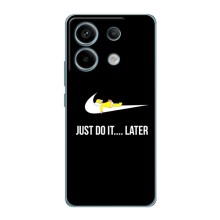 Силиконовый Чехол на Xiaomi Redmi Note 13 Pro (4G) с картинкой Nike (Later)