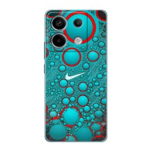 Силиконовый Чехол на Xiaomi Redmi Note 13 Pro (4G) с картинкой Nike (Найк зеленый)