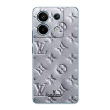 Текстурный Чехол Louis Vuitton для Редми Нот 13 Про (4G) (Белый ЛВ)