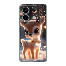 Яркий чехол для Xiaomi Redmi Note 13 Pro с Зимними Оленятами – Оленёнок