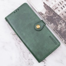 Кожаный чехол книжка GETMAN Gallant (PU) для Xiaomi Redmi Note 13 4G – Зеленый