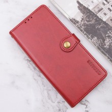 Кожаный чехол книжка GETMAN Gallant (PU) для Xiaomi Redmi Note 13 4G – Красный