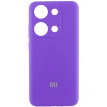 Чехол Silicone Cover Lakshmi Full Camera (AAA) with Logo для Xiaomi Redmi Note 13 4G (Фиолетовый)