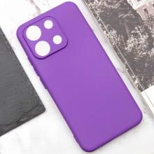 Чехол TPU GETMAN Liquid Silk Full Camera для Xiaomi Redmi Note 13 4G – Фиолетовый