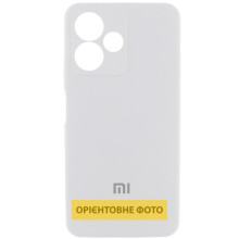 Чехол Silicone Cover Lakshmi Full Camera (AA) with logo для Xiaomi Redmi Note 13 4G – Белый