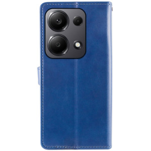 Кожаный чехол-книжка GETMAN Gallant (PU) для Xiaomi Redmi Note 13 4G – Синий