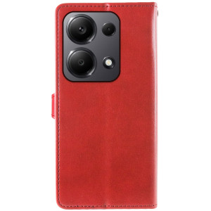 Кожаный чехол-книжка GETMAN Gallant (PU) для Xiaomi Redmi Note 13 4G – Красный