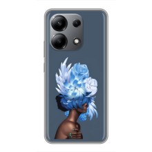 Чехлы (ART) Цветы на Xiaomi Redmi Note 13 (4G) (VPrint) (Цветы на голове)