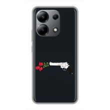 Чехлы (ART) Цветы на Xiaomi Redmi Note 13 (4G) (VPrint) (Неожиданные цветы)