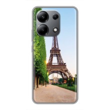 Чехол Эйфелева Башня для Xiaomi Redmi Note 13 (4G) - (AlphaPrint) (Дорога в Париж)