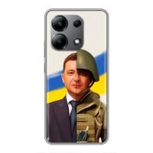 Чехол для Xiaomi Redmi Note 13 (4G) (AlphaPrint - с принтом Зеленского) – Зеленский солдат