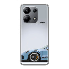 Чохол з авто Порше для Xiaomi Redmi Note 13 (4G) – Блакитний Порше