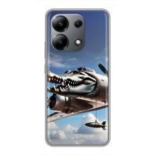 Чехол с мемом Тралалело тралала на Xiaomi Redmi Note 13 (4G) (Бомбардиро крокодило)