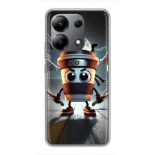 Чехол с мемом Тралалело тралала на Xiaomi Redmi Note 13 (4G) (Капучино асасино)