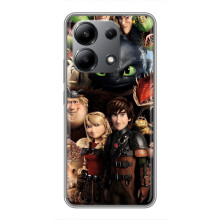 Чехол как приручить дракона на Xiaomi Redmi Note 13 (4G) – Персонажи дракона