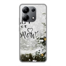 Новогодние, Праздничные Чехлы для Xiaomi Redmi Note 13 (4G) - 2024 год (Let it snow)