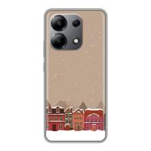 Новогодние, Праздничные Чехлы для Xiaomi Redmi Note 13 (4G) - 2024 год (Зимний город)