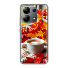 Чехол с уникальным дизайном «Осень с кофе» для Xiaomi Redmi Note 13 (4G)