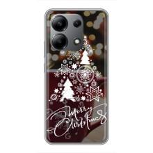 Рождественские Чехлы для Xiaomi Redmi Note 13 (4G) (VPrint) (Елочка узорная)