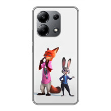 Силиконовый чехол с принтом Зоотрополіс для Xiaomi Redmi Note 13 (4G) – Джуди и Ник