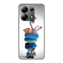 Силиконовый чехол с принтом Зоотрополіс для Xiaomi Redmi Note 13 (4G) – Змея Зоо