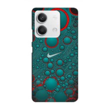 Силиконовый Чехол на Xiaomi Redmi Note 13 (4G) с картинкой Nike (Найк зеленый)