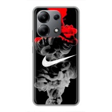 Силиконовый Чехол на Xiaomi Redmi Note 13 (4G) с картинкой Nike (Nike дым)